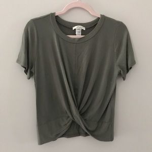 Olive Crop Tee